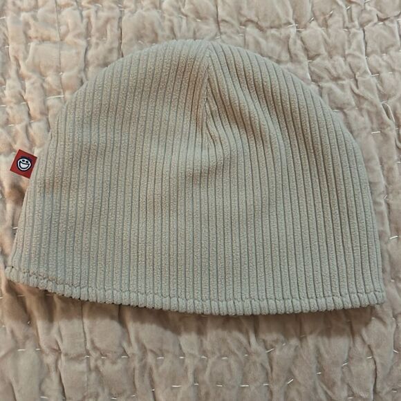 Life is Good Beige/ black reversible Beanie - Picture 2 of 5